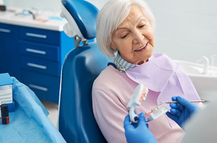 smiling patient older perosn